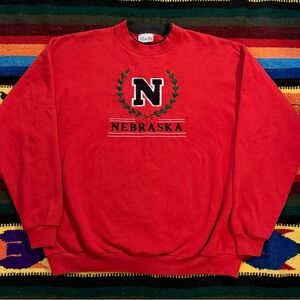 Red Nebraska Sweater